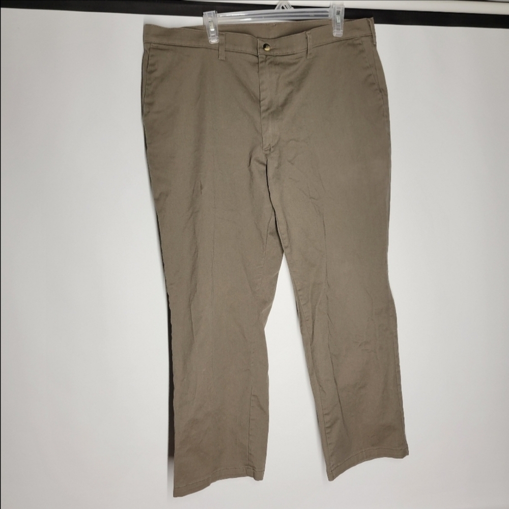 Tan Khaki Pants with Straight Leg